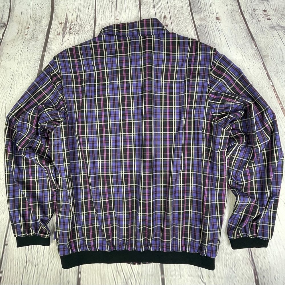 LIZGOLF / LIZ CLAIRBORNE lightweight plaid full zip golf jacket, size M - Picture 9 of 15